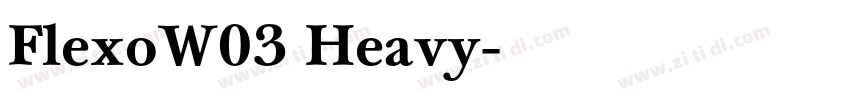 FlexoW03 Heavy字体转换